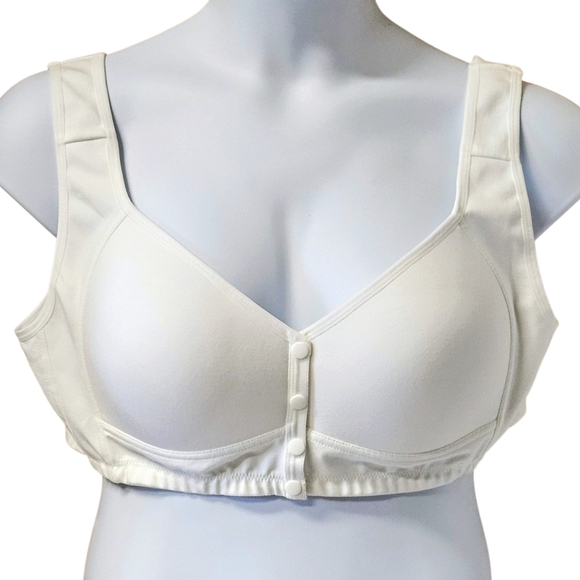 DAISY BRA'S All day Comfort Plus Size 3 front  snap closure cotton bras - Picture 3 of 14
